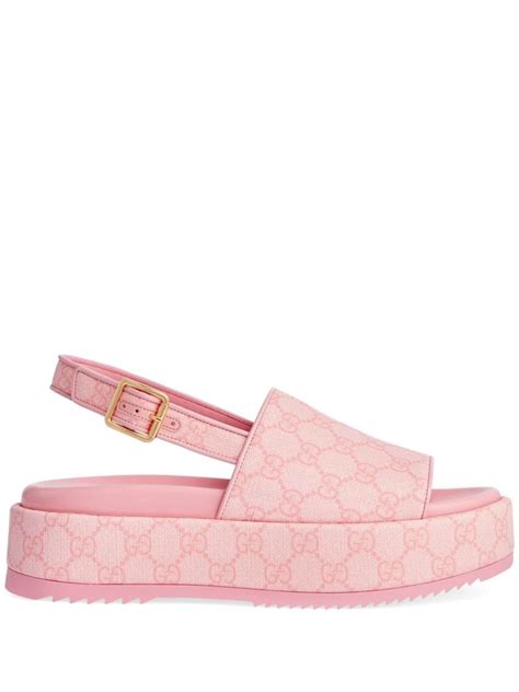 gucci pink platform|gucci platform wedges.